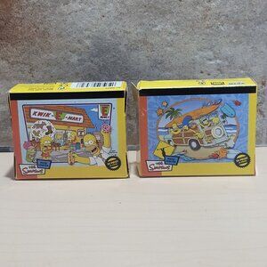2 Pack of The Simpsons Mini Puzzles Surfari & Dinner with Dad 50 Pieces